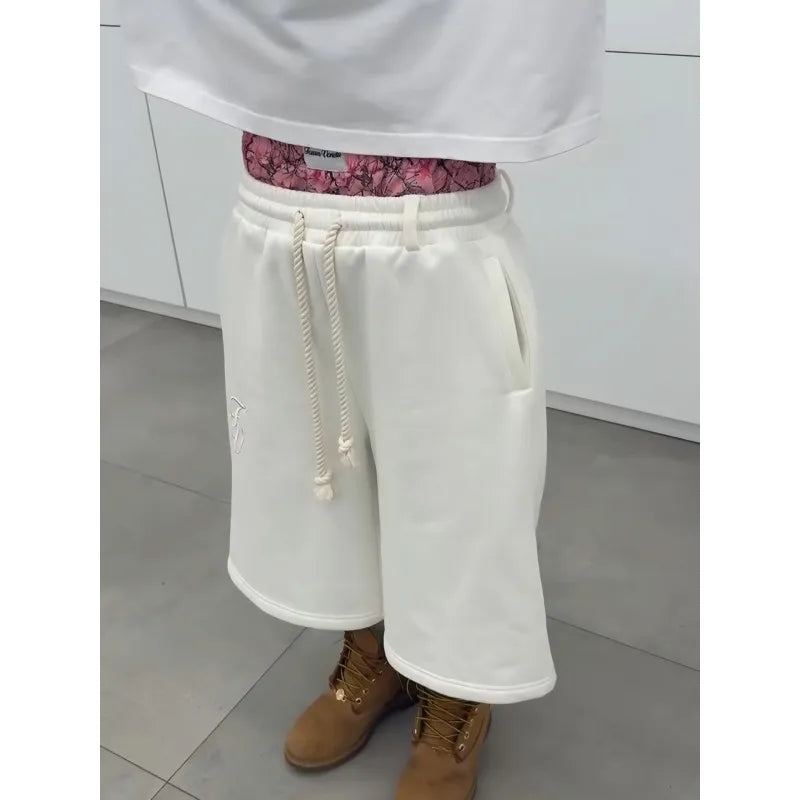 Double Waist Quarter Shorts