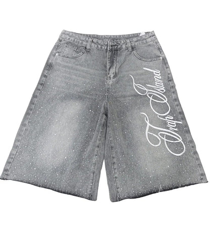 Gray Denim Shorts